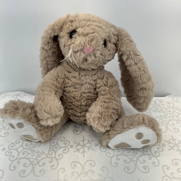 Bearington Plush Bunny Stuffed Animal Tan Fur Long Ears Realistic Detail - Picture 1 of 8